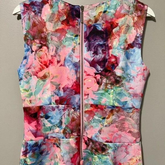 Melanie Lyne Floral Sleeveless Fit & Flare Lined Dress - Picture 7 of 12